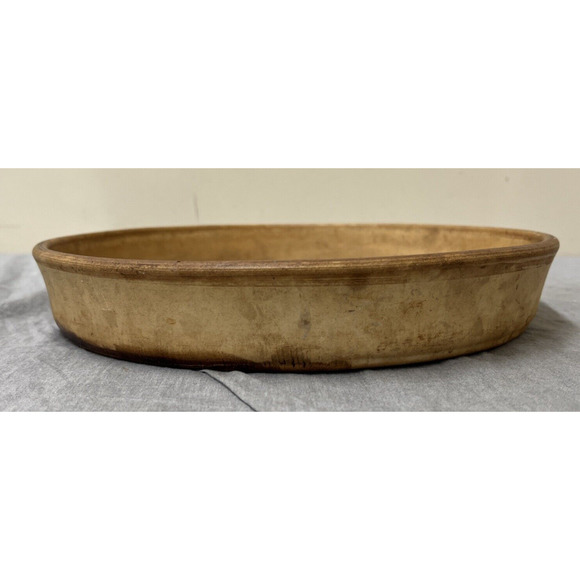 Pampered Chef VTG SASSAFRAS Enterprise Stoneware 11" Round Deep Dish Baker Pizza - Picture 3 of 8